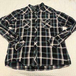 BKE Men’s Button Up Flannel Long Sleeve